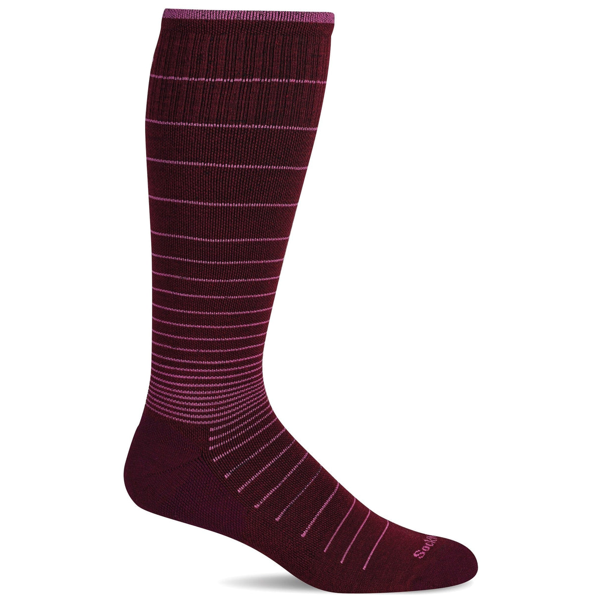 Sockwell Womens Circulator Moderate Compression Socks  -  Small/Medium / Cranberry