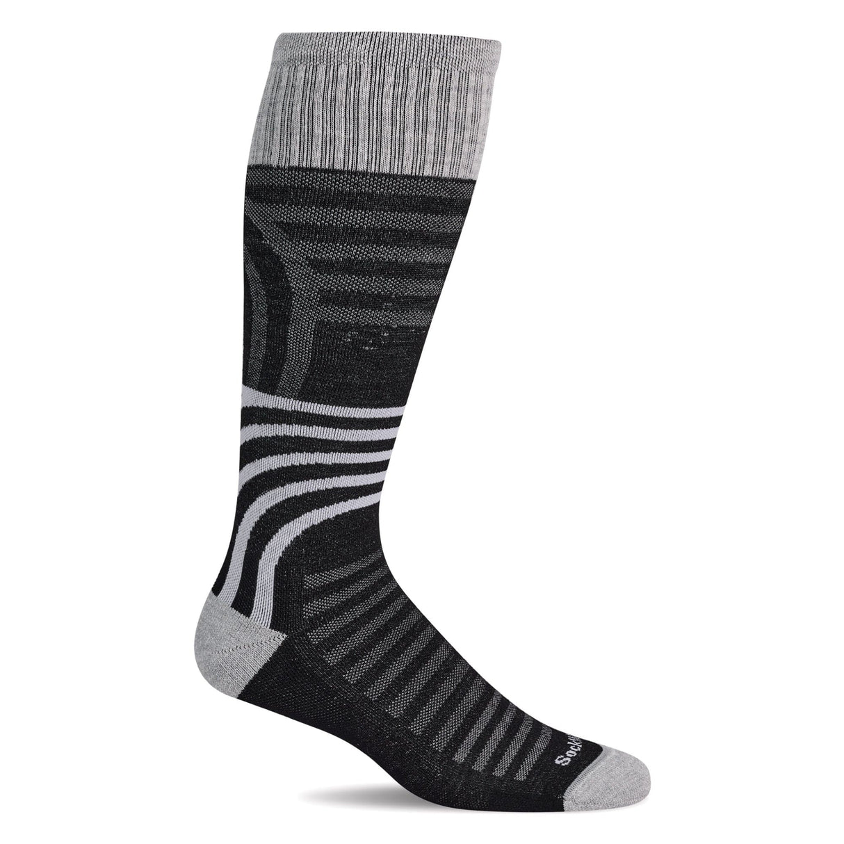 Sockwell Mens Track & Field Moderate Compression Socks - Large/X-Large / Black