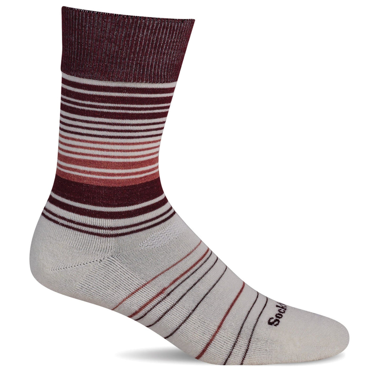 Sockwell Womens Easy Does It Relaxed Fit Socks  -  Small/Medium / Cranberry