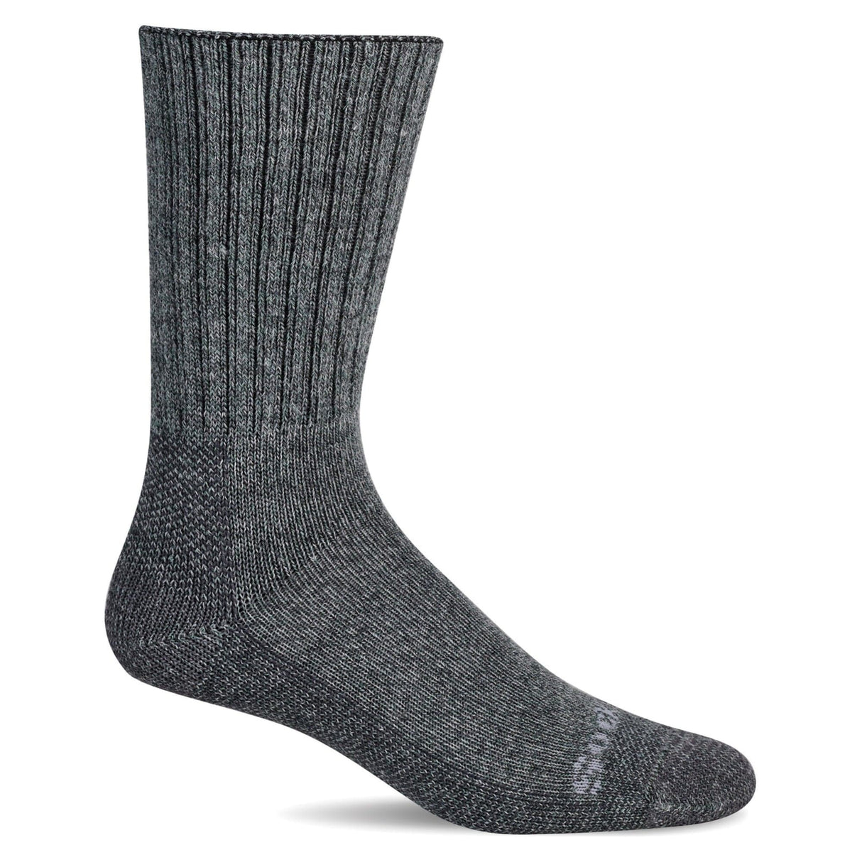 Sockwell Mens Big Easy Relaxed Fit Crew Socks  -  Medium/Large / Charcoal