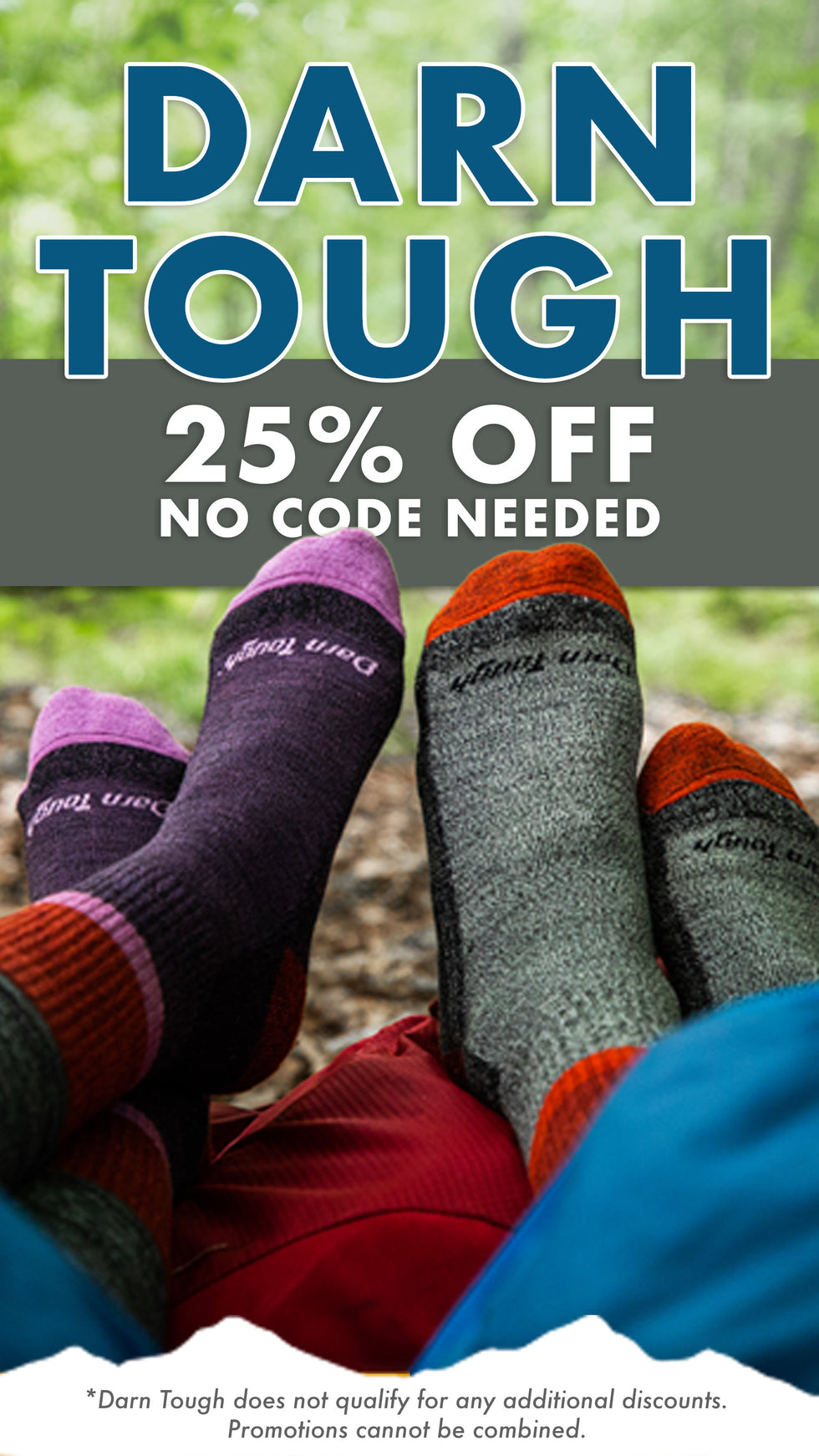 Darn Tough Socks 25% Off No Code Needed