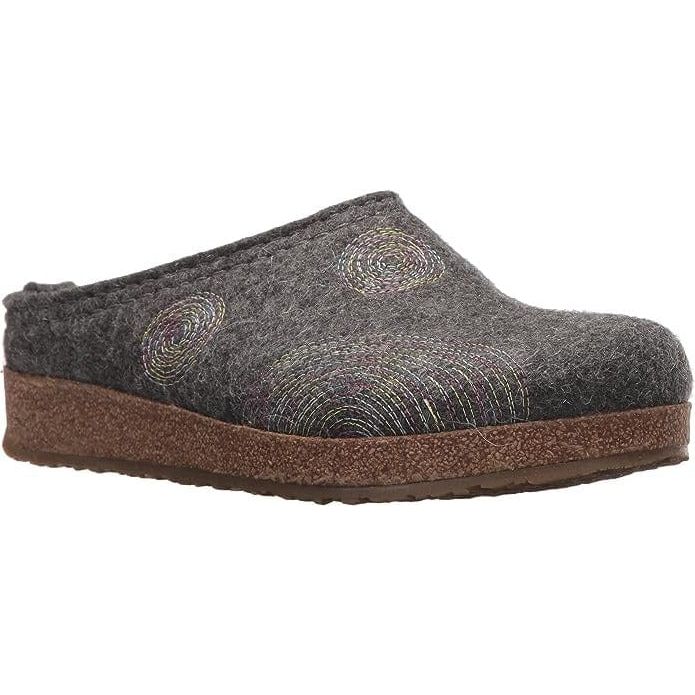 Haflinger Womens Spirit Wool Clogs  -  36 / Light Gray