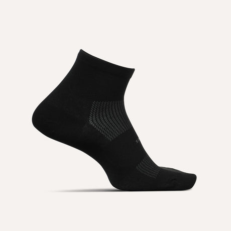 Feetures High Performance Max Cushion Quarter Socks  -  Medium / Black