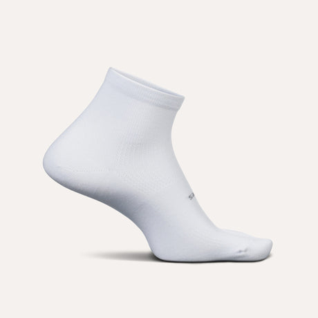 Feetures High Performance Max Cushion Quarter Socks  -  Small / White
