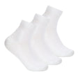 Thorlo Womens Moderate Cushion Ankle Diabetic 3-Pack Socks  -  Medium / White