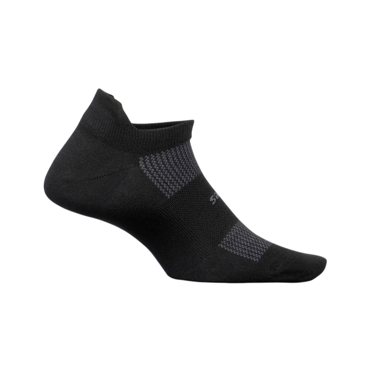 Feetures High Performance Max Cushion No Show Tab Socks - Small / Black