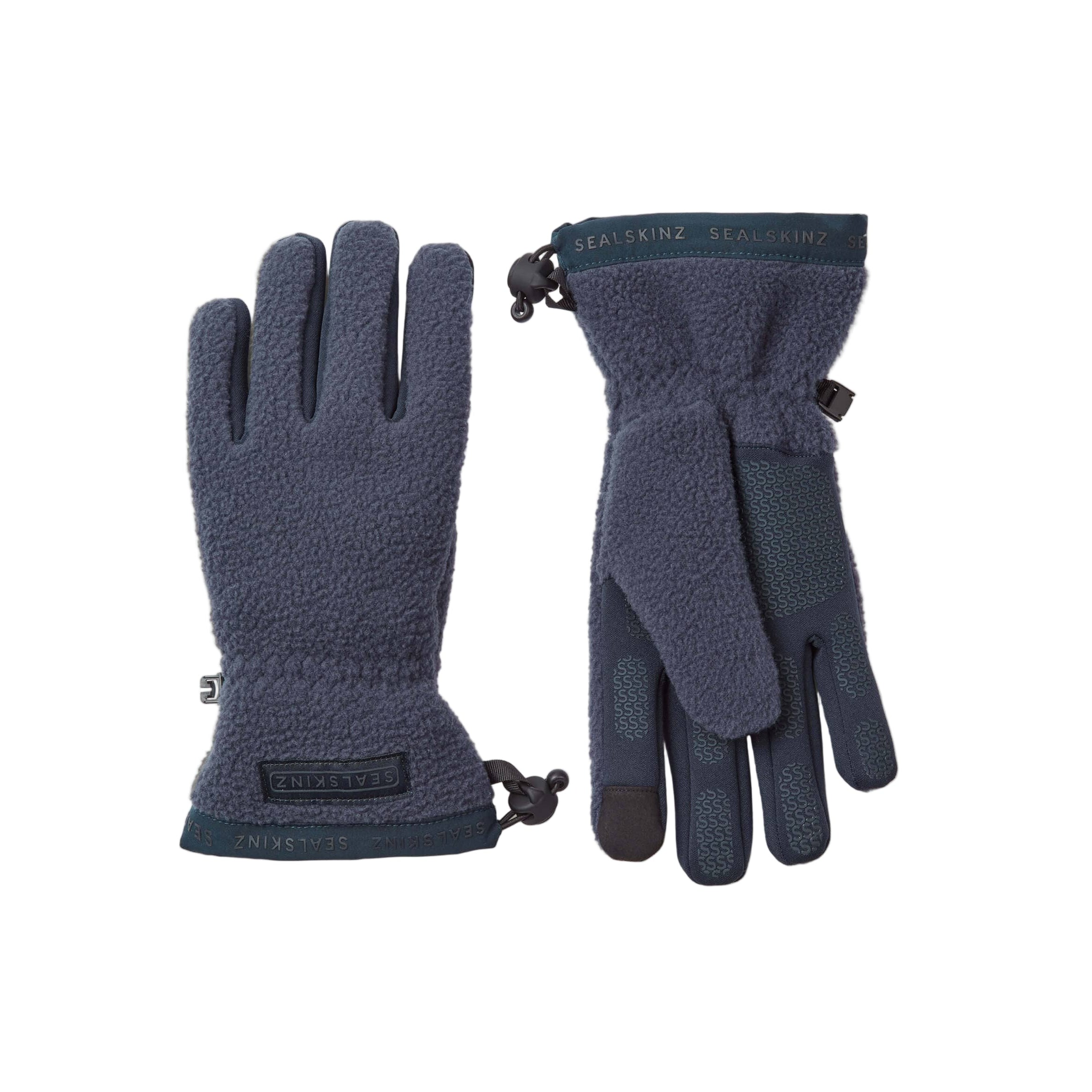 Sealskinz Hoveton Waterproof Sherpa Fleece Gloves  -  Small / Navy