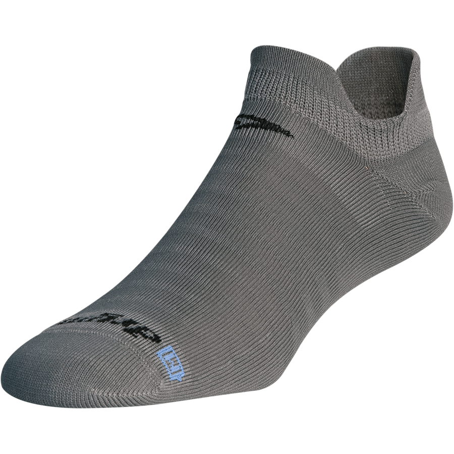 Drymax Hyper Thin Running Double Tab Socks  -  Small / Dark Gray