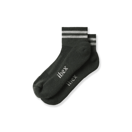 Ibex Lightweight Performance 1/4 Socks  -  Small / Sage/Oatmeal