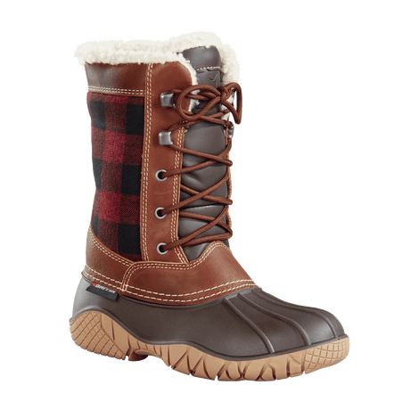 Baffin Womens Jasper Winter Boots  -  6 / Red/Black Plaid