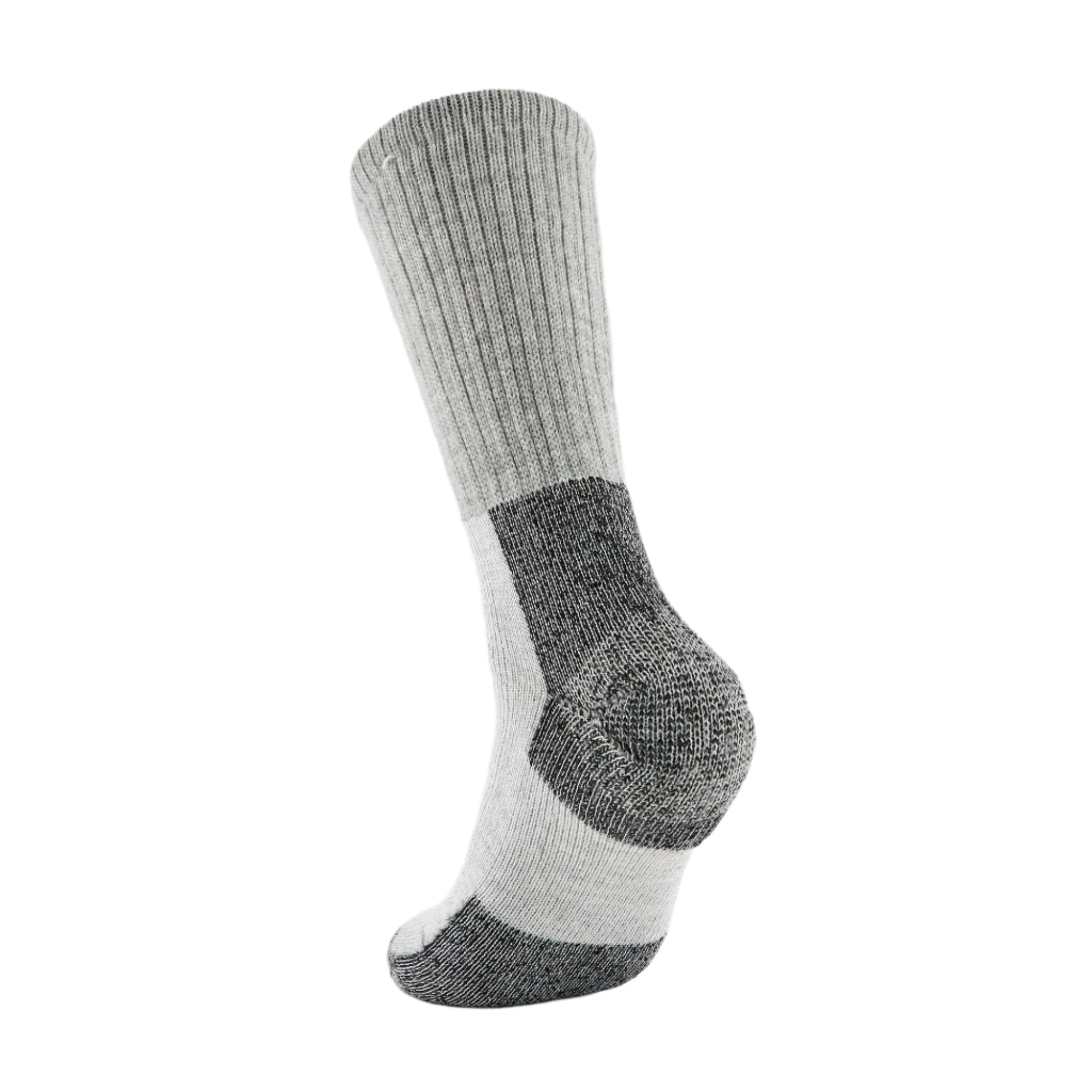 Thorlo Maximum Cushion Warm Hiking Crew Socks  -  Medium / Black/Grey
