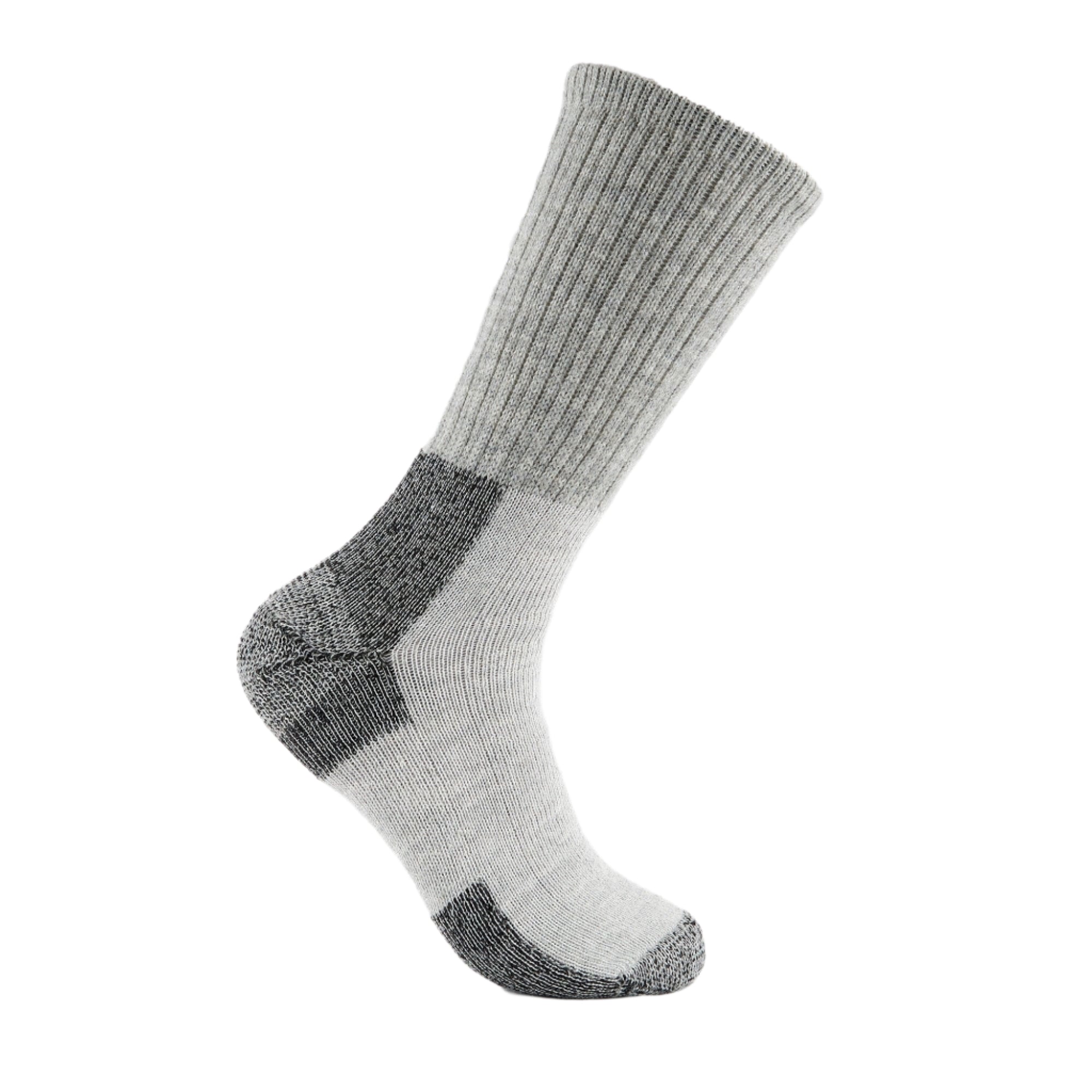 Thorlo Maximum Cushion Warm Hiking Crew Socks  -  Medium / Black/Grey
