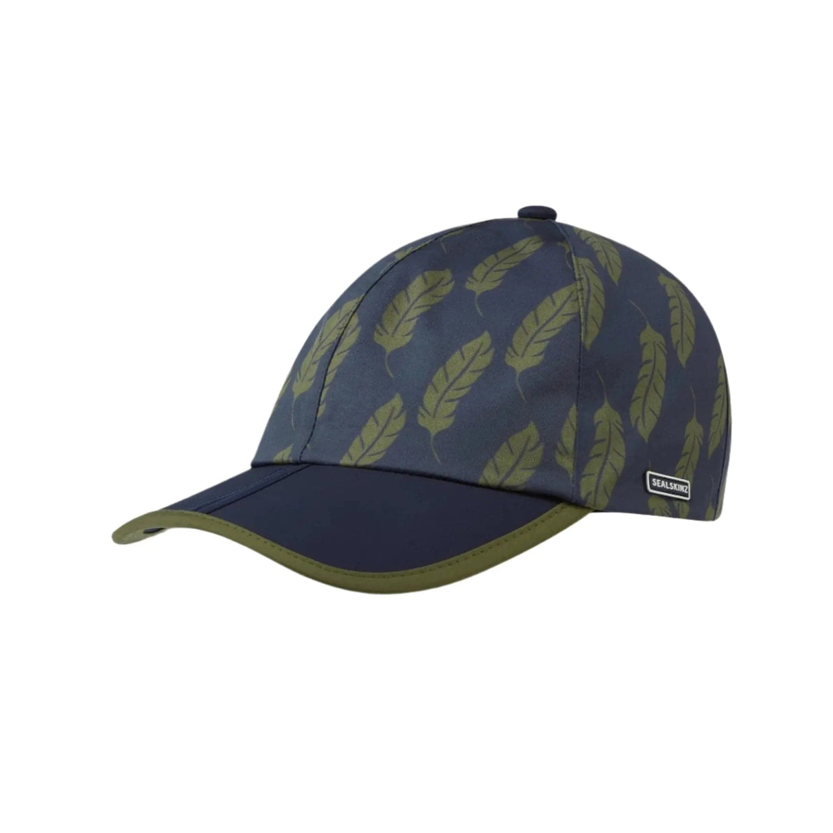 Sealskinz Kettlestone Waterproof Foldable Peak Leaf Print Cap  -  One Size Fits Most / Navy