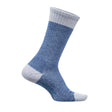 Feetures Mens Everyday Max Cushion Cozy Marl Crew Socks  -  Medium / Blue
