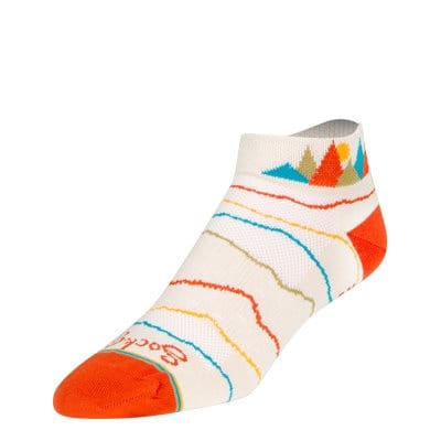 SockGuy Womens Nomad 1 Inch Micro Crew Socks - Small/Medium