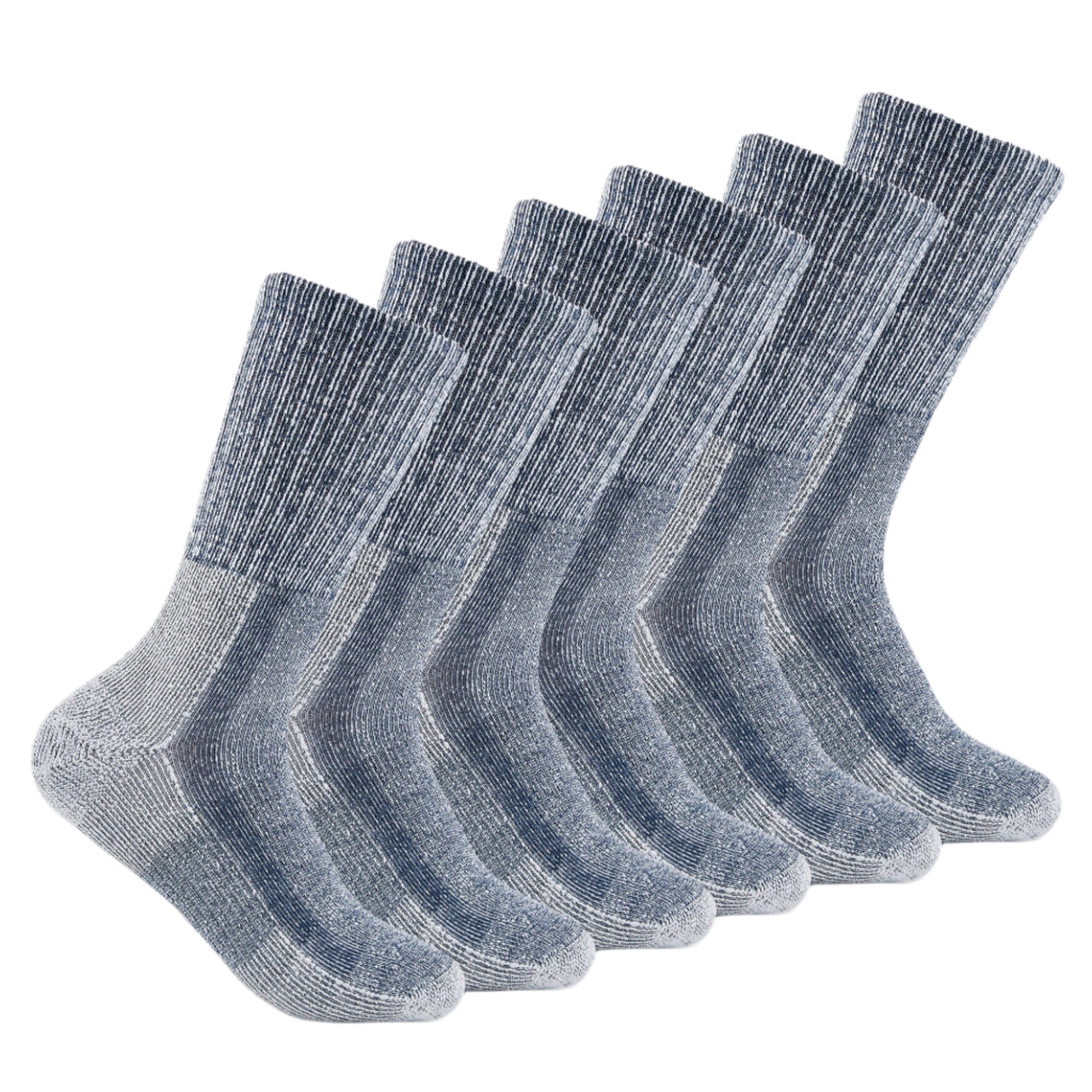 Thorlo Mens Moderate Cushion Crew Hiking 6-Pack Socks - Large / Navy
