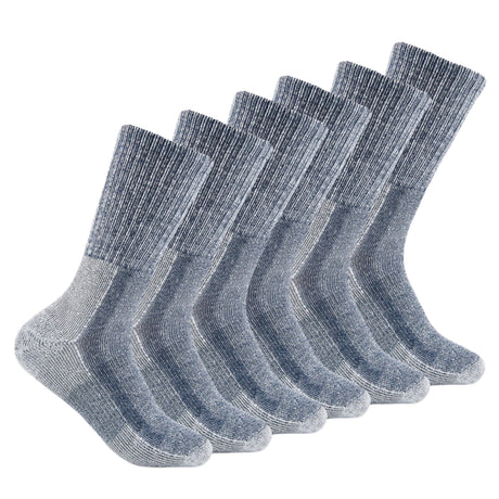 Thorlo Mens Moderate Cushion Crew Hiking 6-Pack Socks  -  Large / Navy