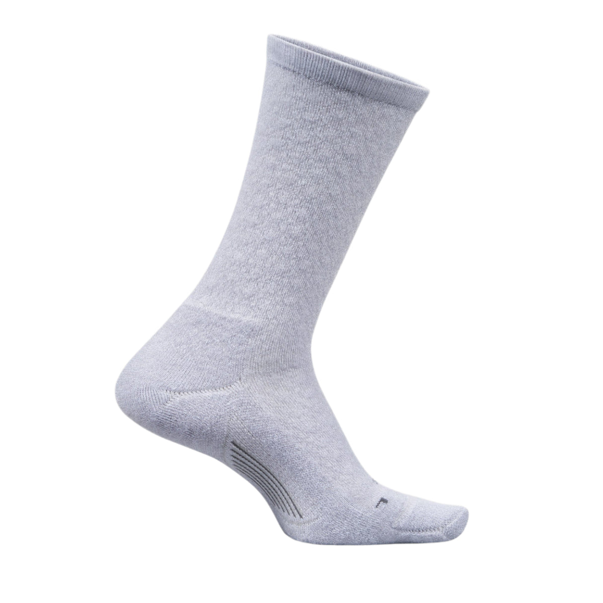 Feetures Womens Everyday Max Cushion Diamond Texture Crew Socks  -  Small / Gray