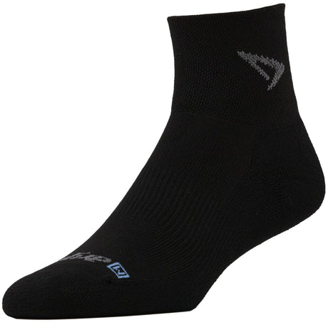 Drymax Lite Trail Run 1/4 Crew Socks  -  Small / Black