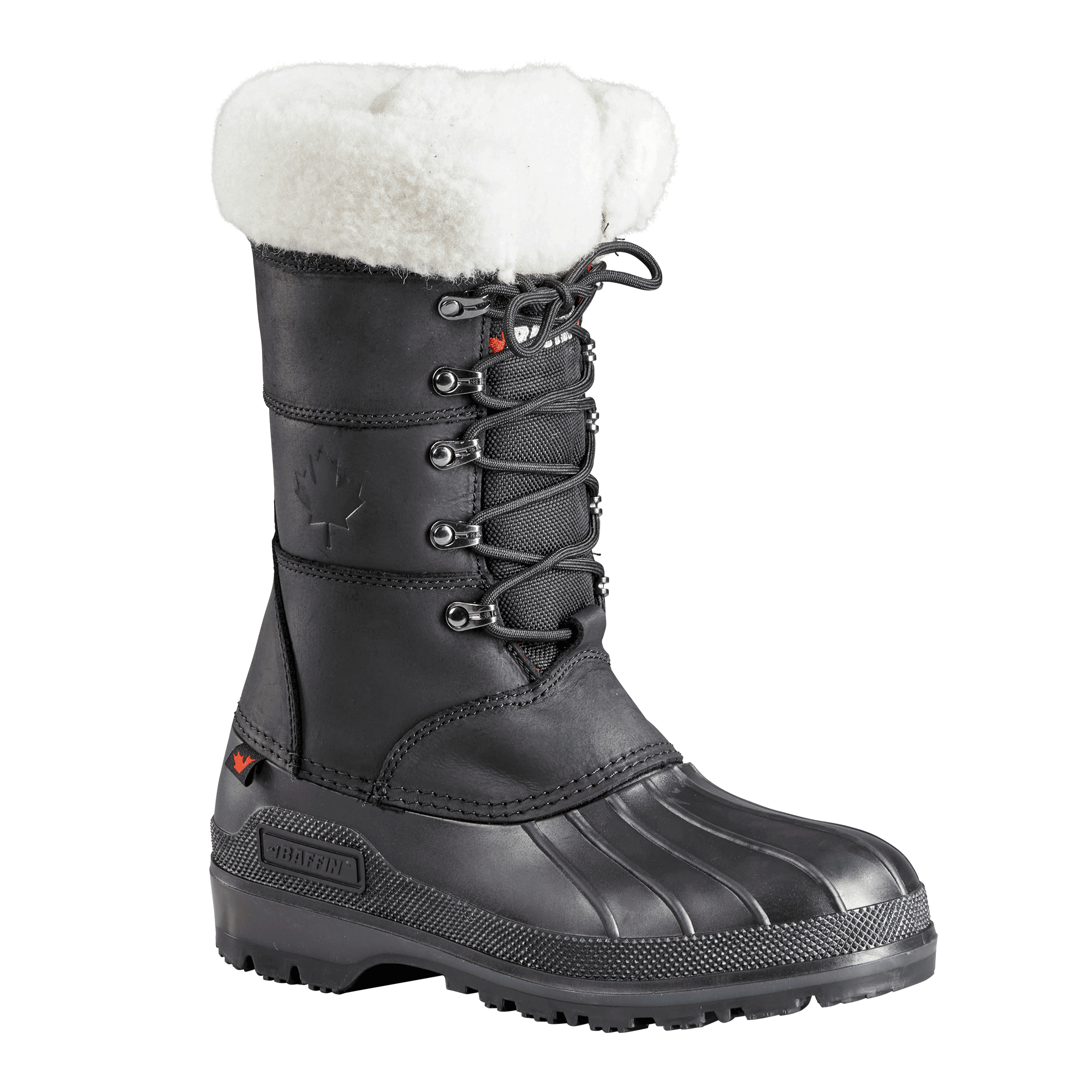 Baffin Womens Maple Leaf Winter Boots  -  6 / Black