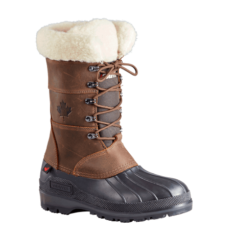 Baffin Womens Maple Leaf Winter Boots  -  6 / Brown