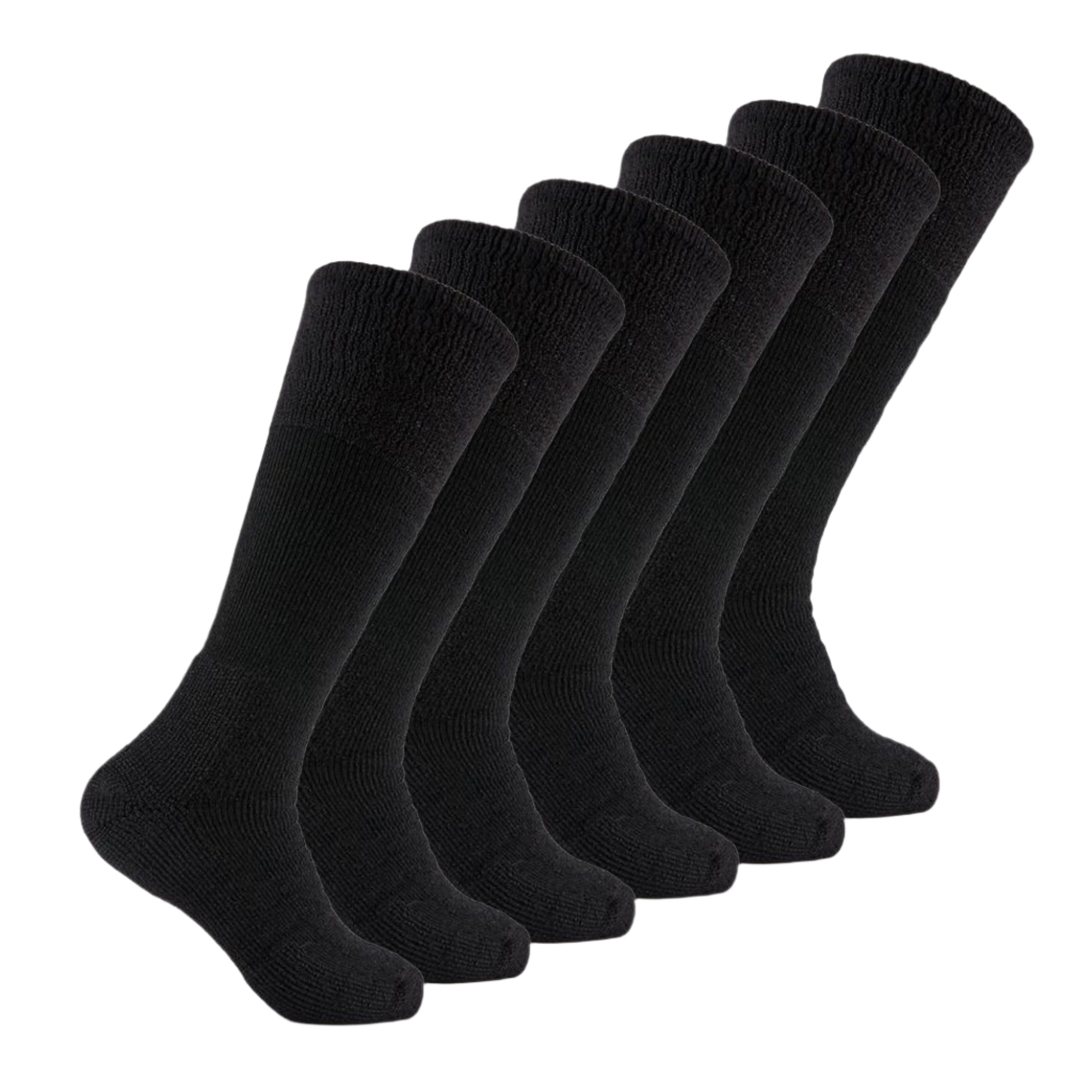 Thorlo Military Maximum Cushion OTC 6-Pack Socks  -  Medium / Black