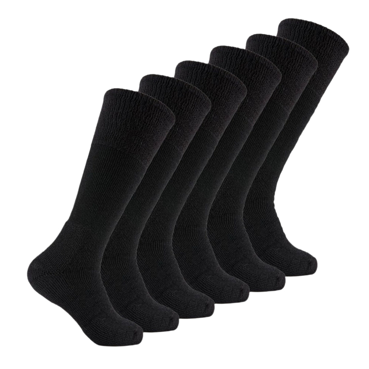 Thorlo Military Maximum Cushion OTC 6-Pack Socks  -  Medium / Black