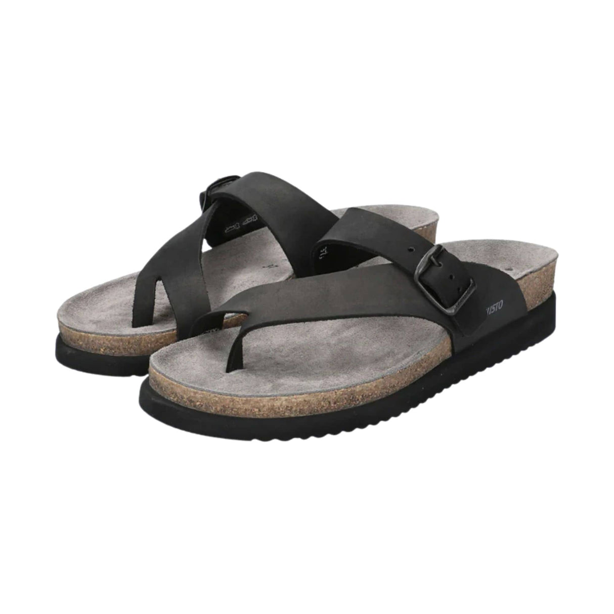 Mephisto Womens Helen Classics Sandals - 5 / Black Nubuck