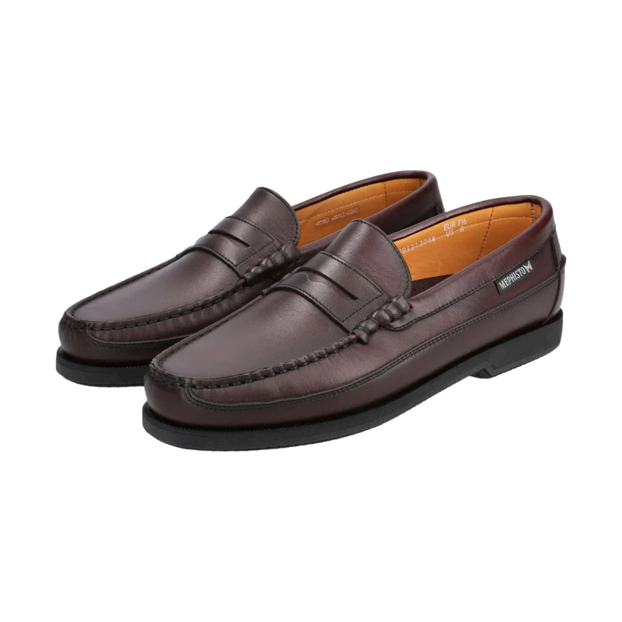 Mephisto Mens Cap Vert Shoes - 8 / Wine