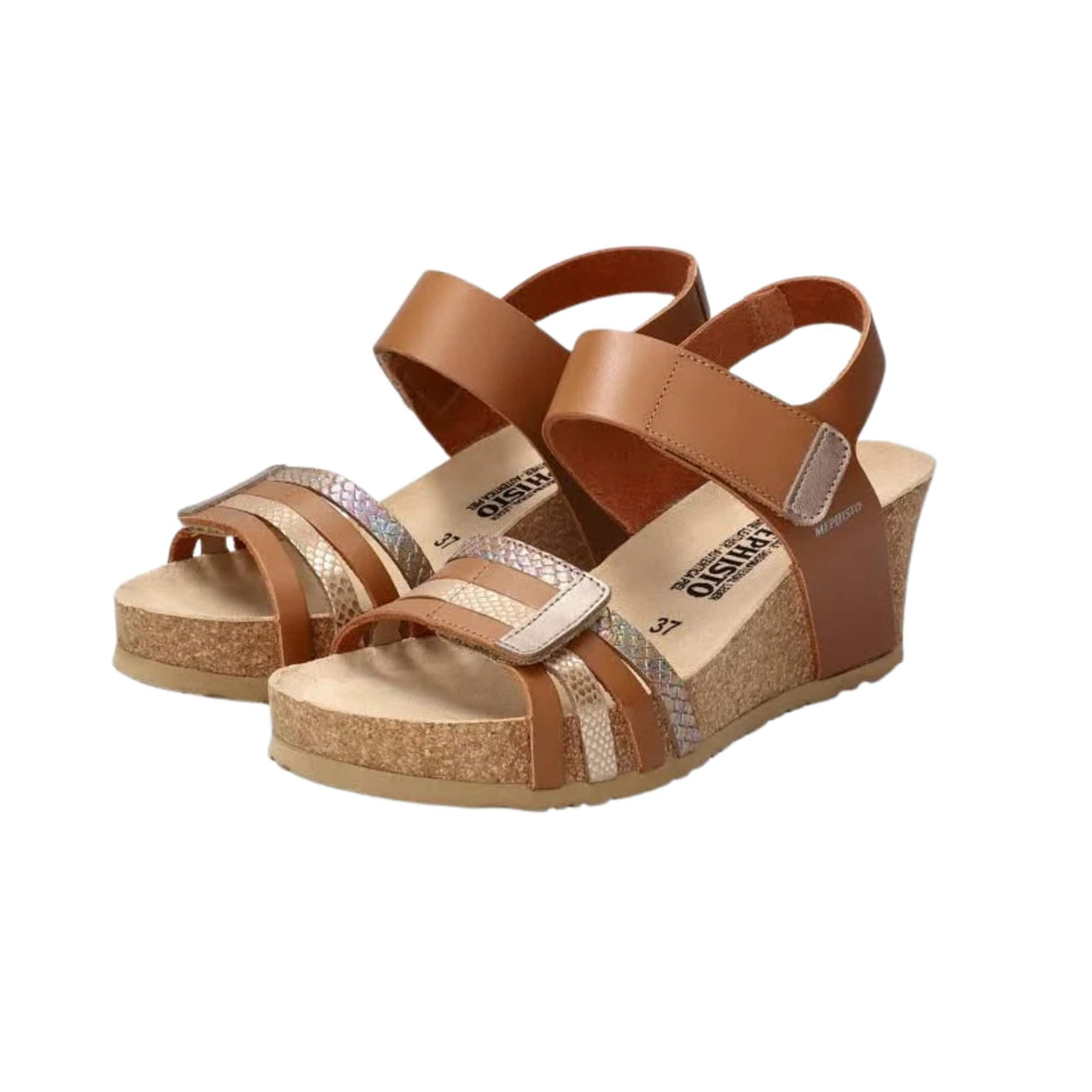 Mephisto Womens Lucia Sandals - 11 / Camel Nubuck