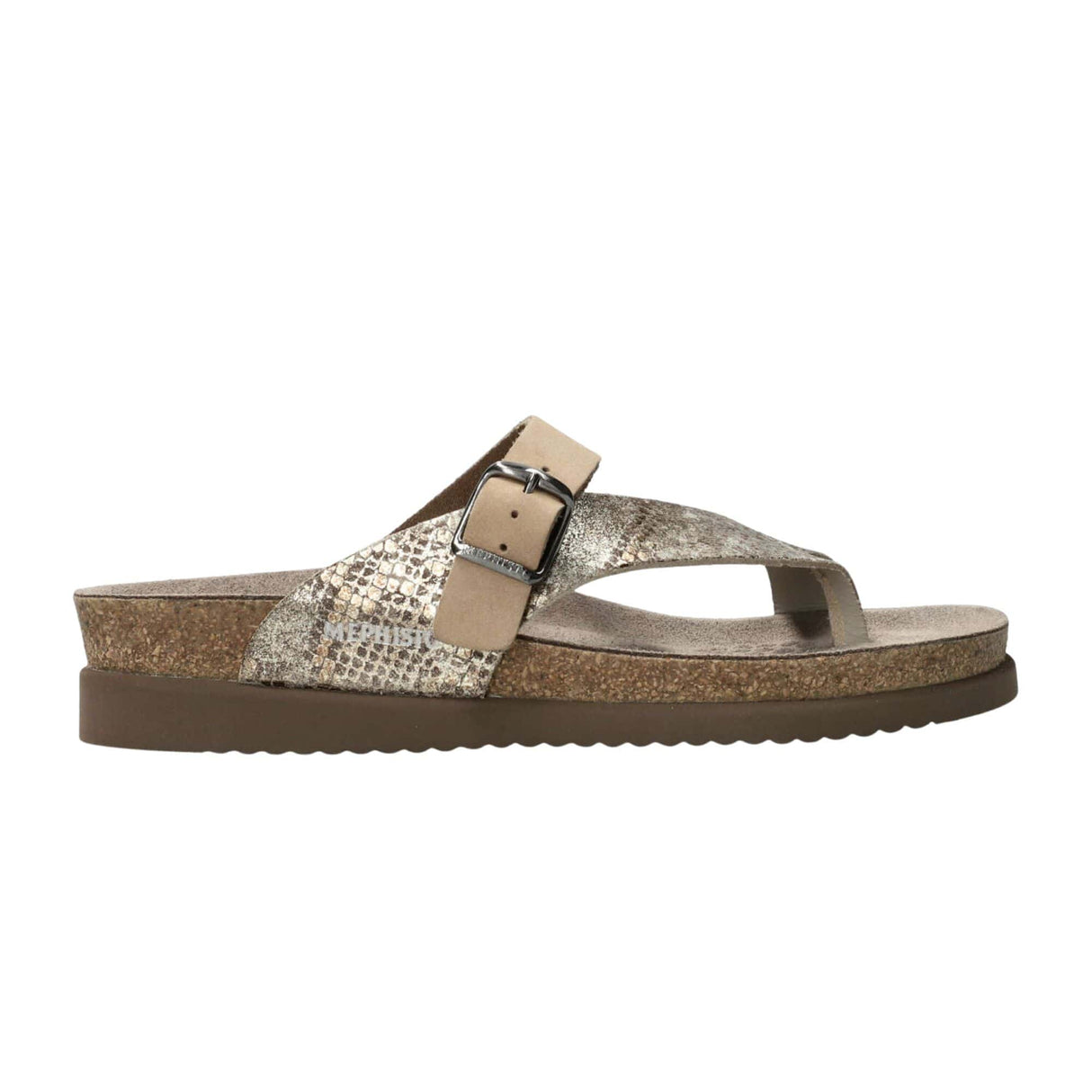 Mephisto Womens Helen Mix Sandals - 6 / Platinum Sand Boa