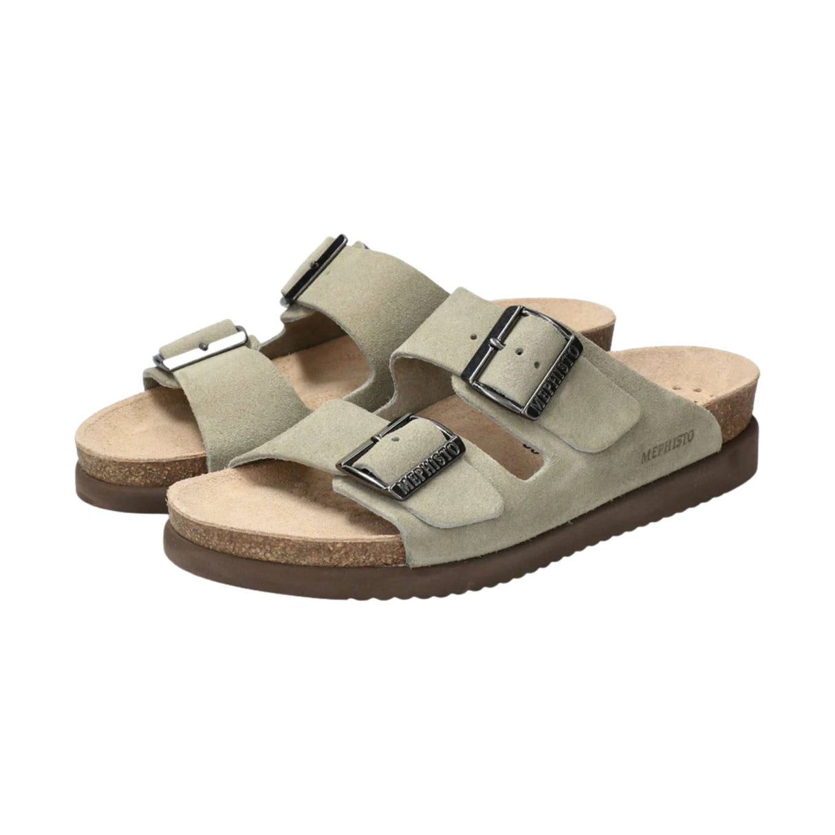 Mephisto Womens Hester Sandals - 6 / Light Khaki