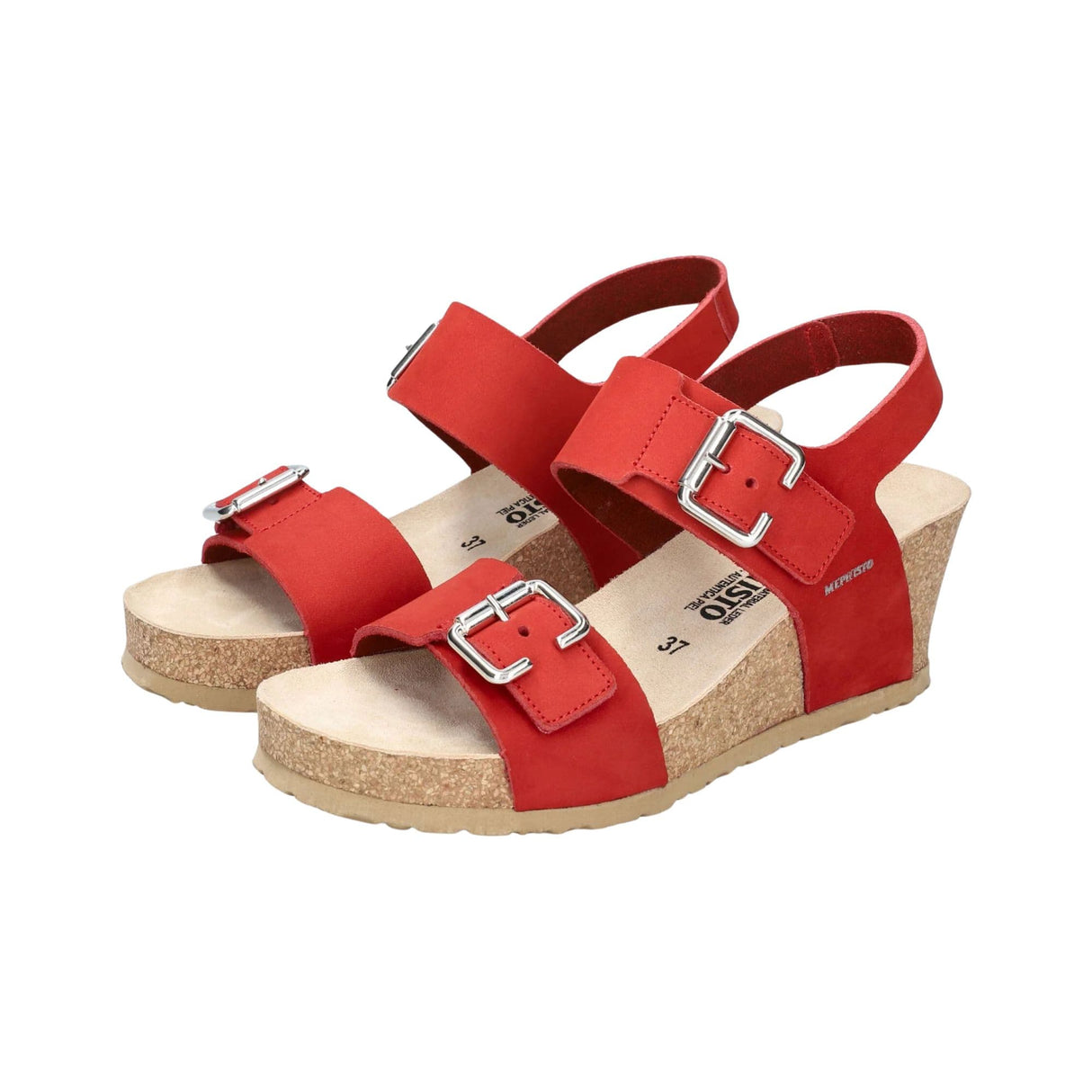 Mephisto Womens Lissandra Sandals - 6 / Scarlet