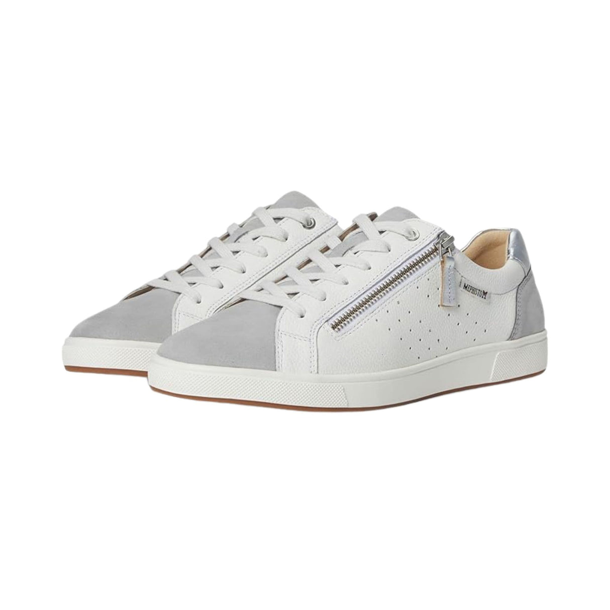 Mephisto Womens Nikita Sneakers - 5.5 / Light Grey