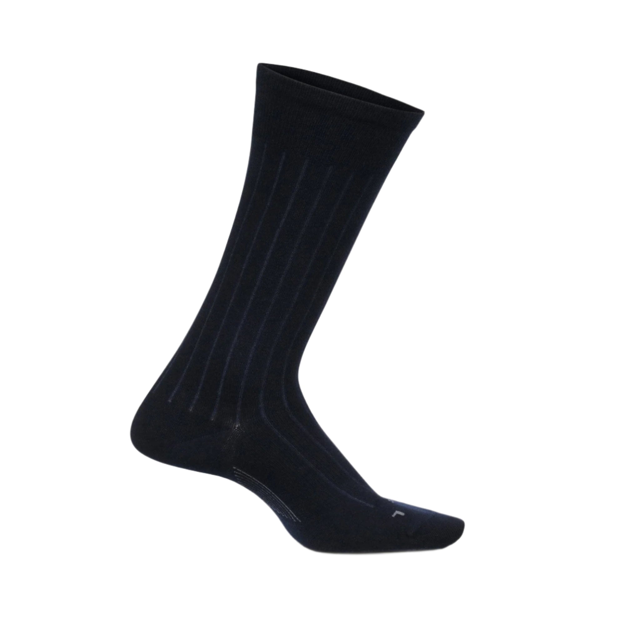 Feetures Mens Everyday Wide Rib Ultra Light Crew Socks  -  Medium / Navy