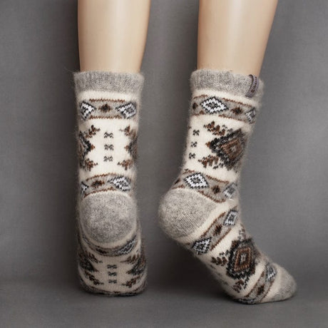 Siberia Spirit Southwest Snowflake Crew Socks  -