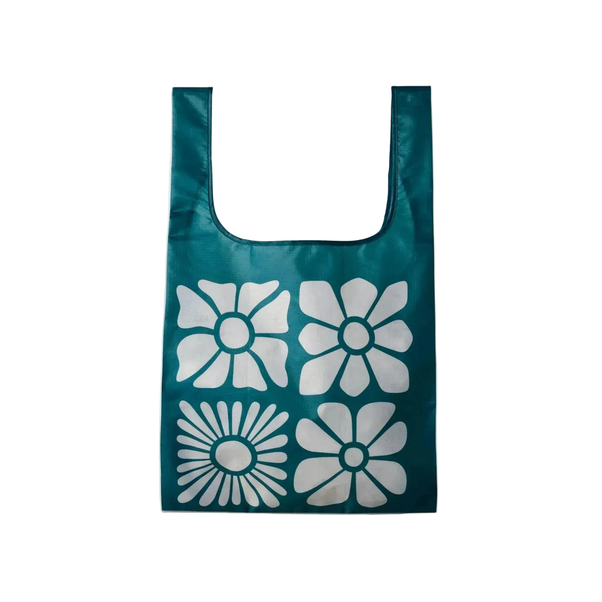 Nomadix Pocket Tote - Big Flowerbed - Teal Ocean