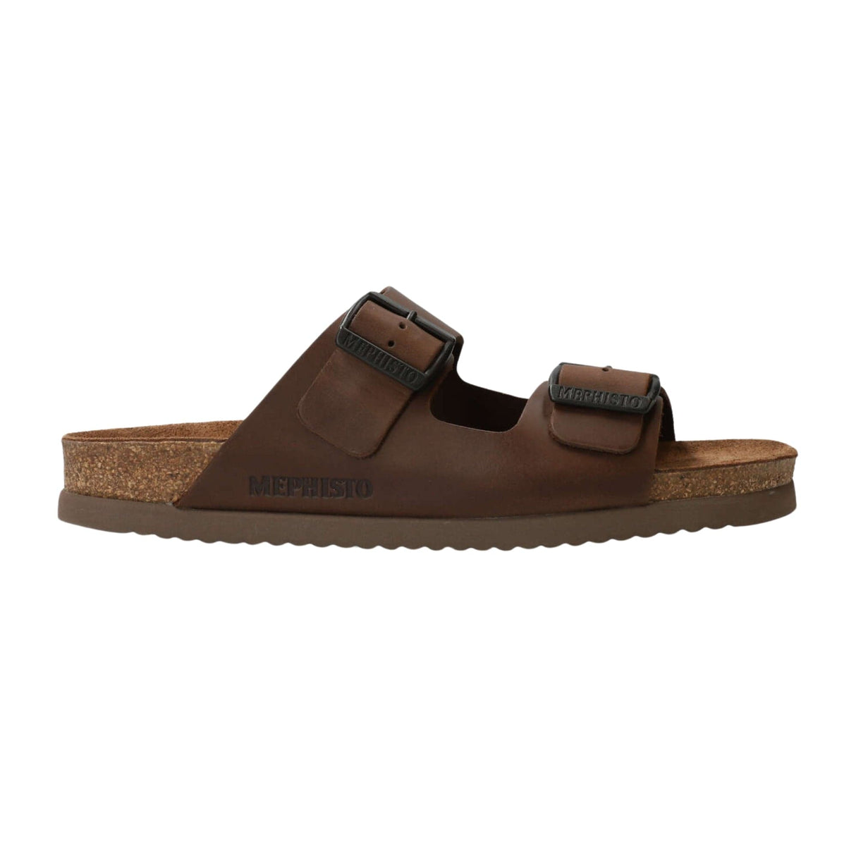 Mephisto Mens Nerio Sandals  -  8 / Dark Brown Scratch