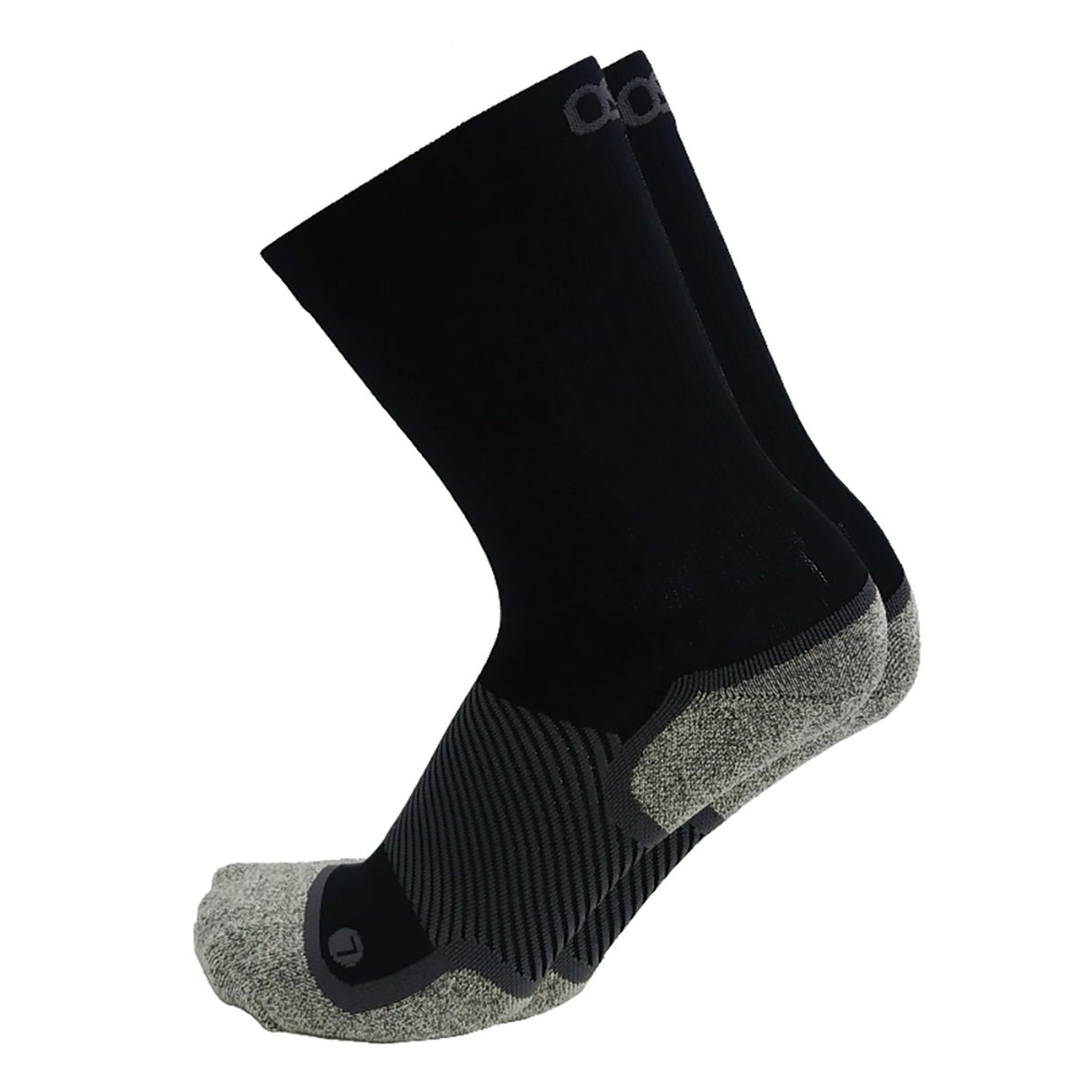 OS1st Wide Wellness Performance Crew Socks  -  Small / Black