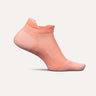 Feetures Plantar Fasciitis Relief Light Cushion No Show Socks  -  Small / Power Peach