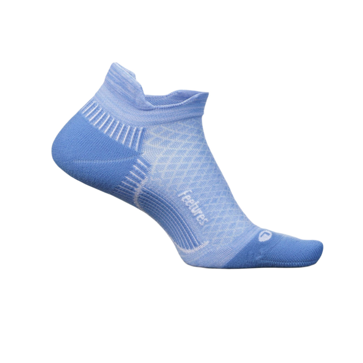 Feetures Plantar Fasciitis Relief Light Cushion No Show Socks - Small / Brilliant Blue