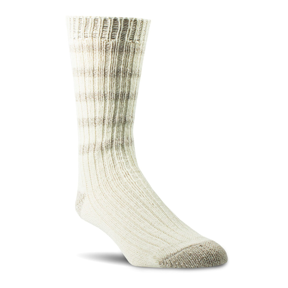 Woolrich Cotton Stripe Ragg Socks  -  Large / Winter Linen