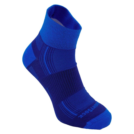 Wrightsock Double-Layer ECO Explore Quarter Socks  -  Small / Electric/Royal