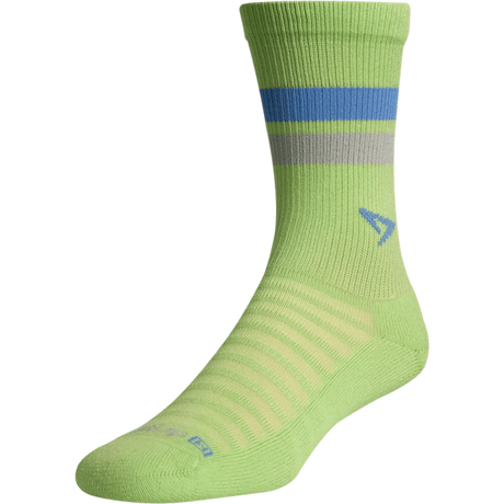 Drymax Running Lite Mesh Crew Socks  -  Small / Sublime w/Gray/Skyblue Stripes