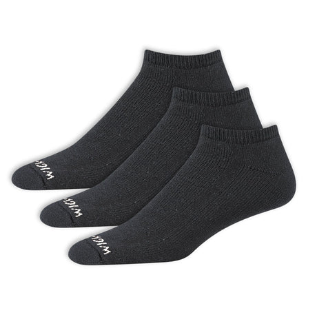Wigwam Super 60 Low Cut 3-Pack Midweight Socks  -  Medium / Black