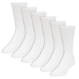 Wigwam Super 60 Crew 6-Pack Midweight Cotton Socks  -  Medium / White