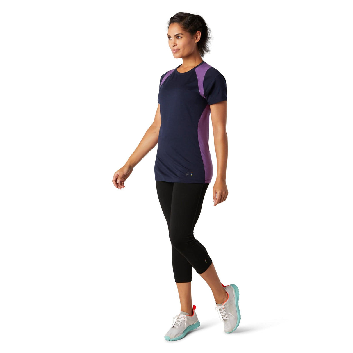 Smartwool Womens Merino 150 Base Layer Colorblock Short-Sleeve Tee- Clearance  -
