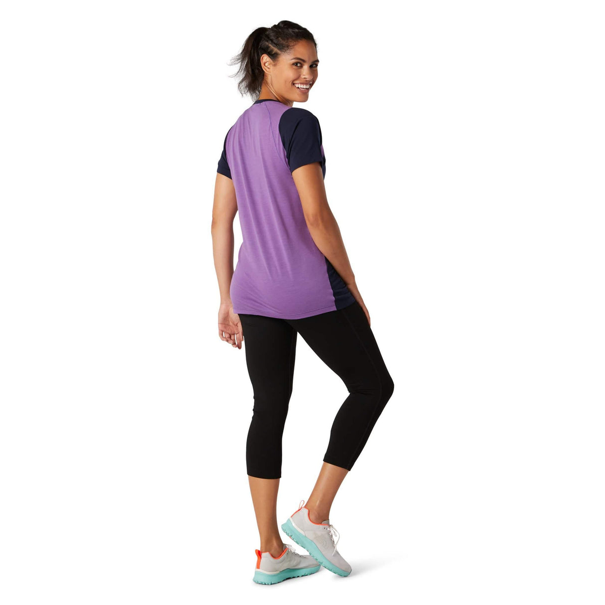 Smartwool Womens Merino 150 Base Layer Colorblock Short-Sleeve Tee- Clearance  -