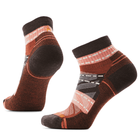 Smartwool Womens Hike Light Cushion Margarita Ankle Socks  -  Medium / Chestnut