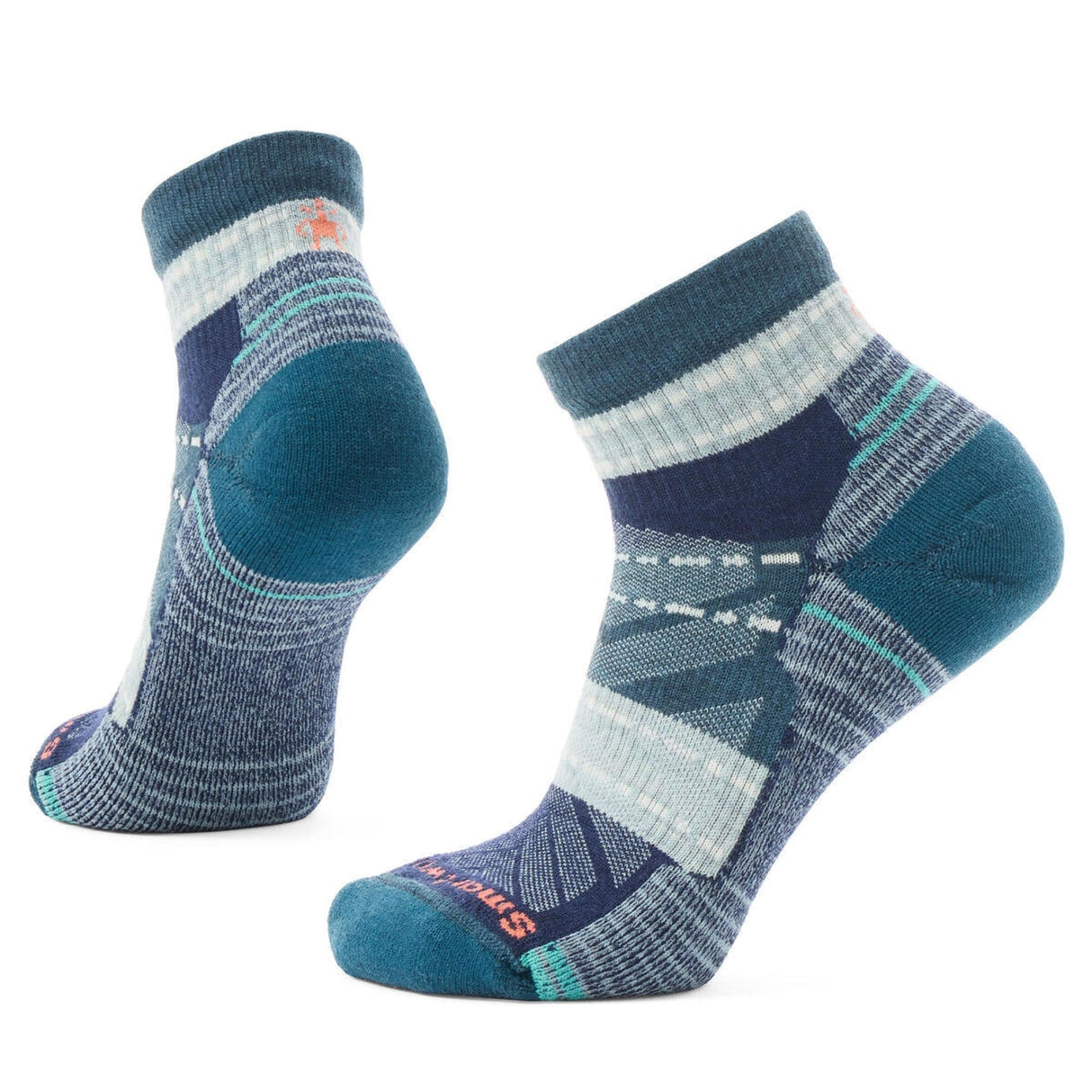 Smartwool Womens Hike Light Cushion Margarita Ankle Socks  -  Medium / Frosty Green